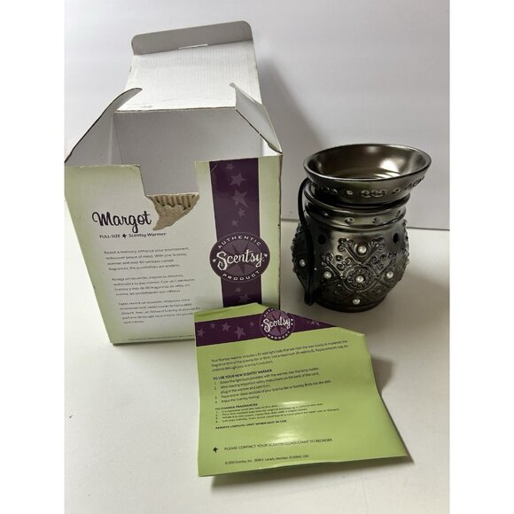 New Scentsy Margot Full-size Wax Warmer Bronze Pearls 2010 Open Box Home - Picture 8 of 13